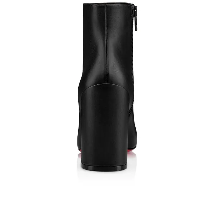 Women Turela 85 Mm Low Boots 8211 Calf Leather 8211 Black Christian Louboutin Boots