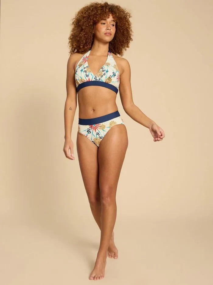 Women Valley Bikini Bottom Ivory Multi White Stuff Swimwear