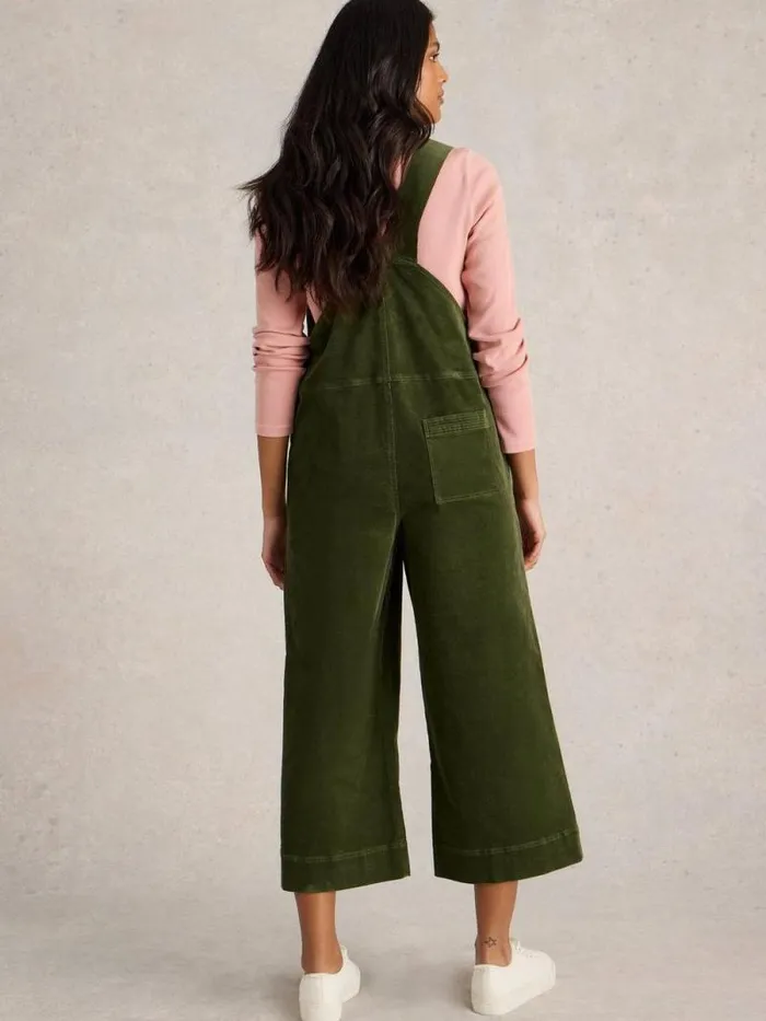 Women Viola Cord Dungaree Dark Green White Stuff Dresses Women Viola Cord Dungaree Dark Green White Stuff Dresses