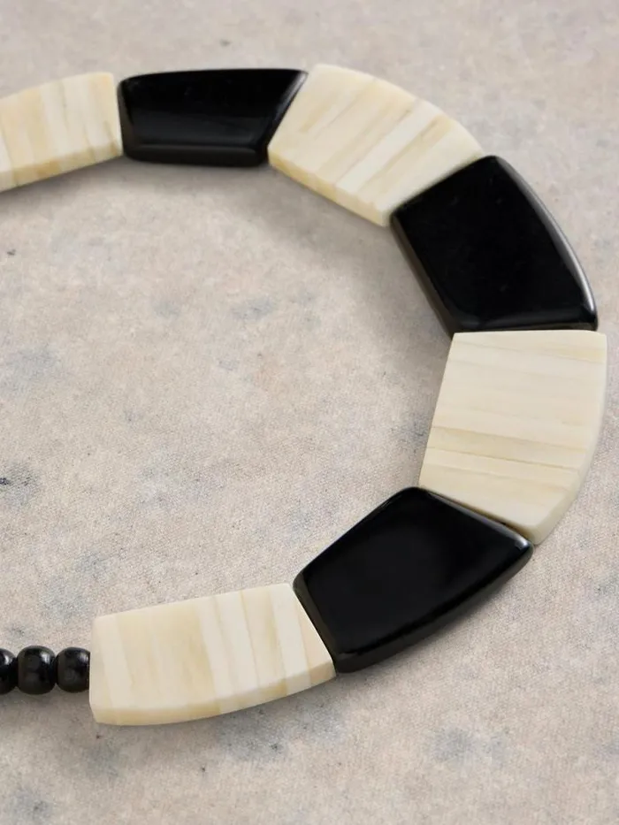 Women WALLFLOWER MIXED NECKLACE Black Multi White Stuff Jewellery