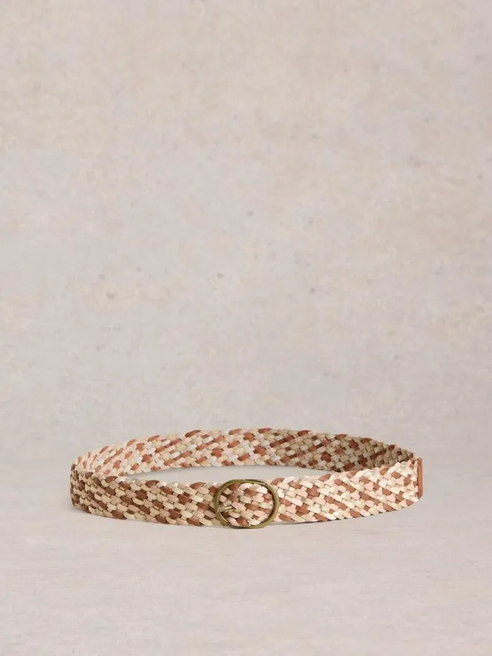 Women Weave Belt Leather Mid Tan White Stuff Belts Women Weave Belt Leather Mid Tan White Stuff Belts