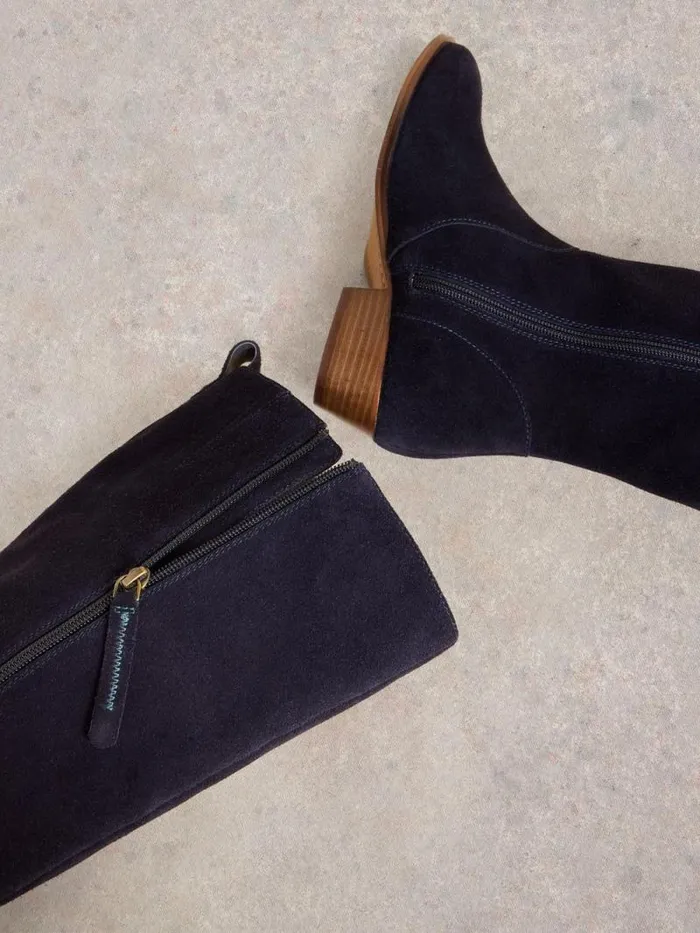 Women Wide Fit Suede Knee High Boot Dark Navy White Stuff Boots Women Wide Fit Suede Knee High Boot Dark Navy White Stuff Boots