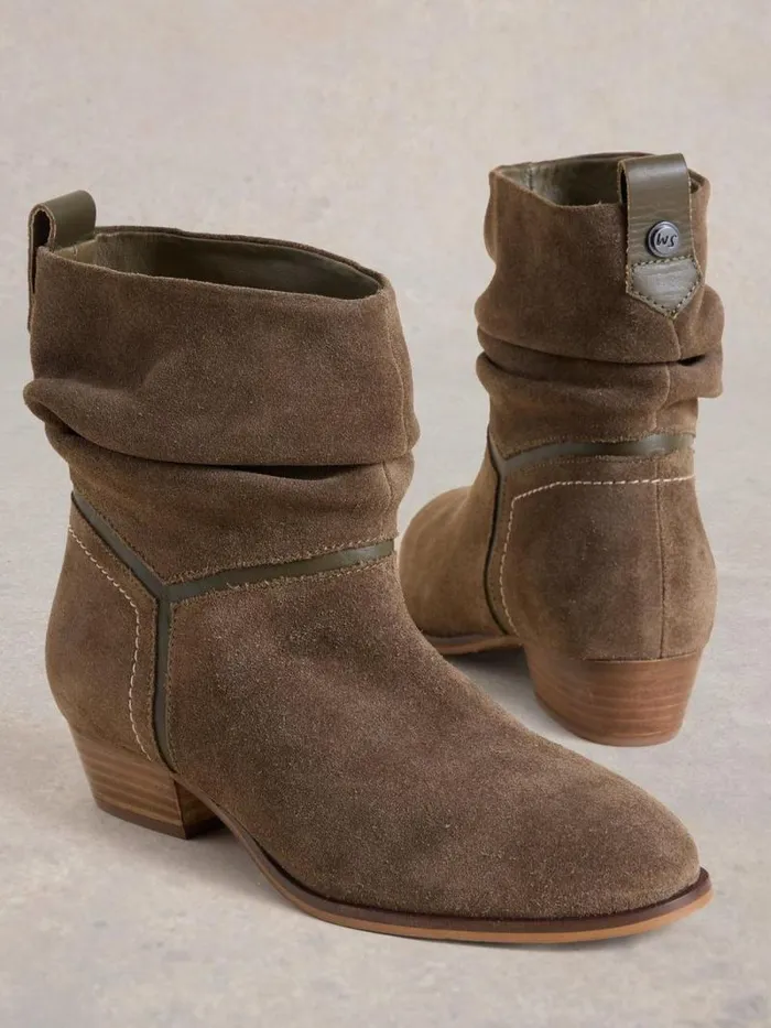 Women Willow Slouch Boot Khaki Green White Stuff Boots Women Willow Slouch Boot Khaki Green White Stuff Boots