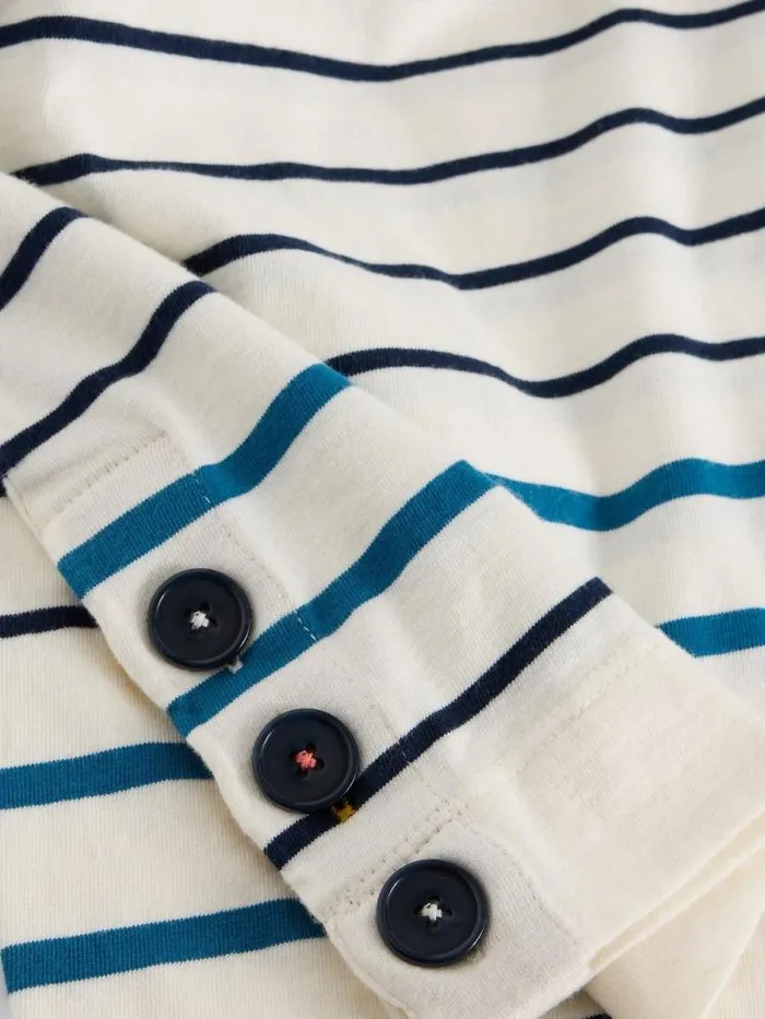 Women WILLOW STRIPE LS TOP White Multi White Stuff Tops and Tees Women WILLOW STRIPE LS TOP White Multi White Stuff Tops and Tees