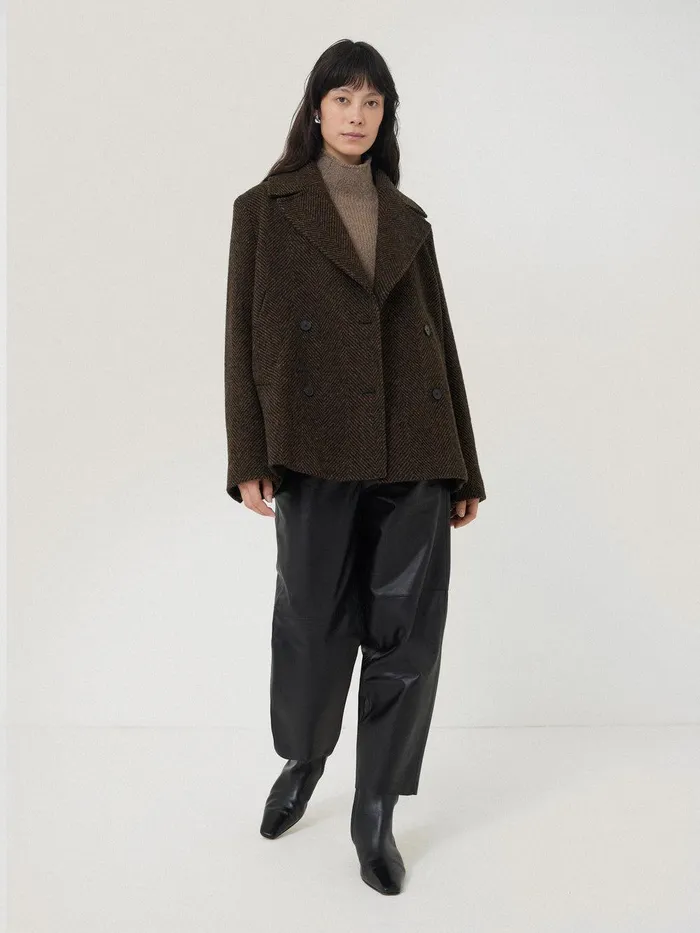 Women Wool Blend Snowdon Jumper Taupe Jigsaw Knitwear and Cashmere
