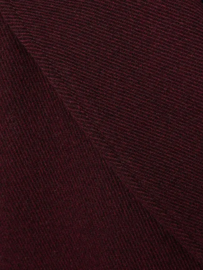 Women Wool Double Breasted Overcoat Burgundy Jigsaw Coats and Jackets